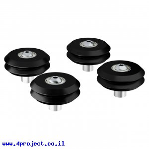 גלגל W-Wheel לפרופיל goRAIL עם ספייסר מרכז 13 מ"מ - חבילה של 4