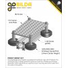 גלגל W-Wheel לפרופיל goRAIL עם ספייסר מרכז 24 מ"מ - חבילה של 4