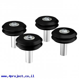 גלגל W-Wheel לפרופיל goRAIL עם ספייסר מרכז 24 מ"מ - חבילה של 4