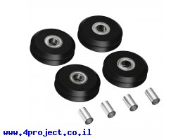 תמונה של מוצר גלגל W-Wheel לפרופיל goRAIL עם ספייסר פנימי - חבילה של 4