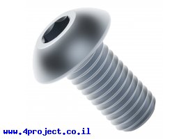 תמונה של מוצר בורג אלן ראש כפתור M4x8mm - חבילה של 25