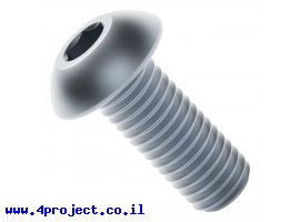 תמונה של מוצר בורג אלן ראש כפתור M4x10mm - חבילה של 25