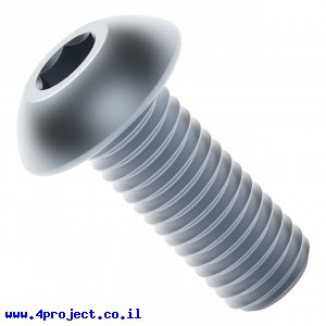 בורג אלן ראש כפתור M4x10mm - חבילה של 25