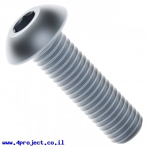 בורג אלן ראש כפתור M4x14mm - חבילה של 25