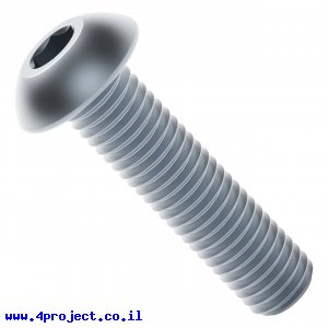 בורג אלן ראש כפתור M4x16mm - חבילה של 25