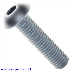 בורג אלן ראש כפתור M4x16mm - חבילה של 25