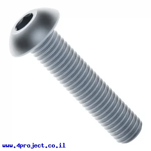 בורג אלן ראש כפתור M4x18mm - חבילה של 25