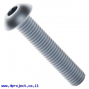 בורג אלן ראש כפתור M4x20mm - חבילה של 25