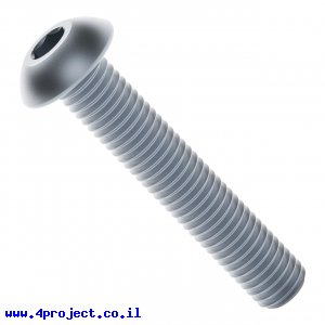 בורג אלן ראש כפתור M4x22mm - חבילה של 25