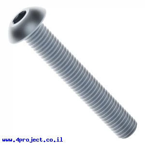 בורג אלן ראש כפתור M4x25mm - חבילה של 25