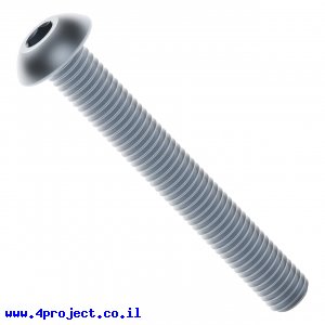 בורג אלן ראש כפתור M4x30mm - חבילה של 25