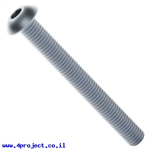 בורג אלן ראש כפתור M4x35mm - חבילה של 25