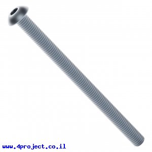 בורג אלן ראש כפתור M4x55mm - חבילה של 25