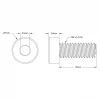 בורג אלן נמוך M4x10mm - חבילה של 25