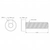 בורג אלן נמוך M4x14mm - חבילה של 25