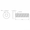 בורג אלן נמוך M4x14mm - חבילה של 25