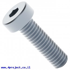 בורג אלן נמוך M4x14mm - חבילה של 25