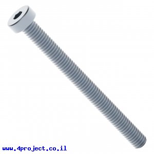 בורג אלן נמוך M4x45mm - חבילה של 25