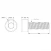 בורג אלן M4x12mm - חבילה של 25