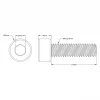 בורג אלן M4x14mm - חבילה של 25