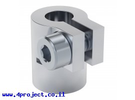 תמונה של מוצר מצמד קשיח למנוע סרוו ציר C1-24T - ציר 6 מ"מ מתהדק