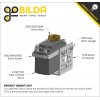 גלגל שיניים MOD 0.8, ציר C1-24T, פליז - 12 שיניים