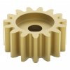 גלגל שיניים MOD 0.8, ציר C1-24T, פליז - 15 שיניים