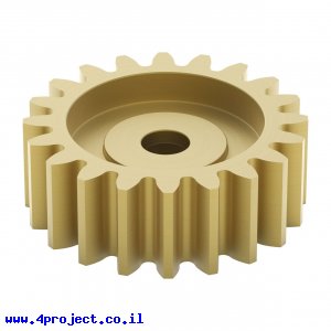 גלגל שיניים MOD 0.8, ציר C1-24T, פליז - 20 שיניים