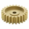 גלגל שיניים MOD 0.8, ציר C1-24T, פליז - 24 שיניים