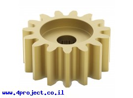 תמונה של מוצר גלגל שיניים MOD 0.8, ציר 3F-25T, פליז - 15 שיניים