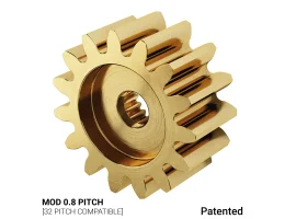 תמונה של מוצר גלגל שיניים MOD 0.8, ציר 3F-25T, פליז - 15 שיניים