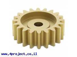 תמונה של מוצר גלגל שיניים MOD 0.8, ציר 3F-25T, פליז - 20 שיניים