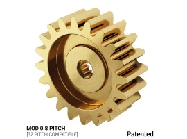 תמונה של מוצר גלגל שיניים MOD 0.8, ציר 3F-25T, פליז - 20 שיניים