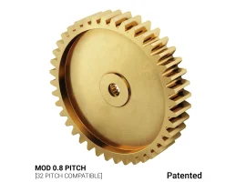 תמונה של מוצר גלגל שיניים MOD 0.8, ציר 3F-25T, פליז - 40 שיניים