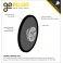 גלגל דיסק 96 מ"מ לתבנית goBILDA - שחור - זוג