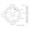גלגל אומני 120 מ"מ - חורים בתבנית goBILDA