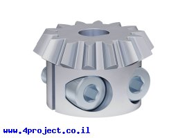 תמונה של מוצר גלגל שיניים MOD1.5 לציר 6 מ"מ, 20 מעלות, פלדה - 14 שיניים