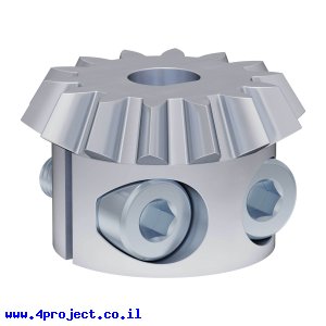 גלגל שיניים MOD1.5 לציר 6 מ"מ, 20 מעלות, פלדה - 14 שיניים