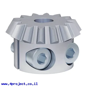 גלגל שיניים MOD1.5 לציר 6 מ"מ, 20 מעלות, פלדה - 14 שיניים