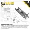 גלגל שיניים MOD1.5 לציר REX 8 מ"מ, 20 מעלות, פלדה - 14 שיניים
