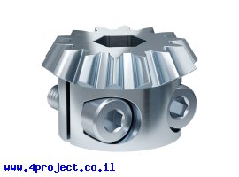 תמונה של מוצר גלגל שיניים MOD1.5 לציר REX 8 מ"מ, 20 מעלות, פלדה - 14 שיניים