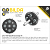 גלגל שיניים Miter MOD1.25 לציר 6 מ"מ, 45 מעלות, פלדה - 30 שיניים