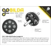 גלגל שיניים Miter MOD1.25 לציר 6 מ"מ, 45 מעלות, פלדה - 30 שיניים