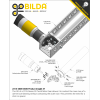 גלגל שיניים Miter MOD1.25 לציר REX 8 מ"מ, 45 מעלות, פלדה - 30 שיניים