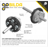 גלגל שיניים Miter MOD1.25 לציר REX 8 מ"מ, 45 מעלות, פלדה - 30 שיניים