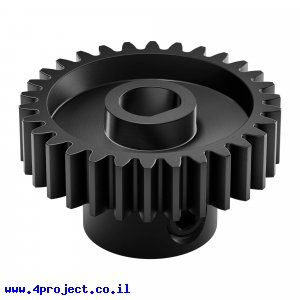 גלגל שיניים MOD0.8 לציר 6 מ"מ בצורת D, פלדה - 30 שיניים