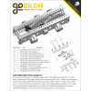 גלגל שיניים MOD0.8 לציר 8 מ"מ בצורת REX, פלדה - 24 שיניים