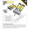 גלגל שיניים MOD0.8 לציר 8 מ"מ בצורת REX, פלדה - 30 שיניים