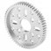 גלגל שיניים MOD0.8, ציר 14 מ"מ, אלומיניום - 60 שיניים
