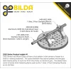 גלגל שיניים MOD0.8, ציר 14 מ"מ, אלומיניום - 80 שיניים